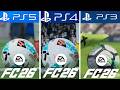 EA FC 26 PS5 Vs PS4 Vs PS3
