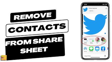 How to hide the suggested contact name and picture from the shared sheet on iPhone