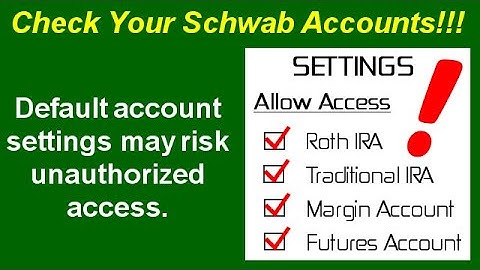 Your Schwab Accounts May Be At Risk - NOT click-bait - Not AI-Generated