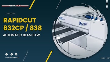 WOODTECH - MODEL - RAPIDCUT 832CP / RAPIDCUT 838 AUTOMATIC BEAM SAW #woodtechchannel #factoryshorts