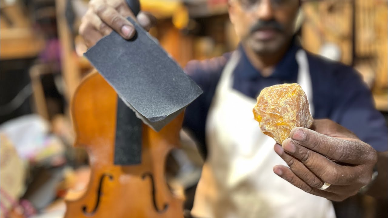 كيف تصنع رزينة فاخرة للكمان بنفسك🎻🎻