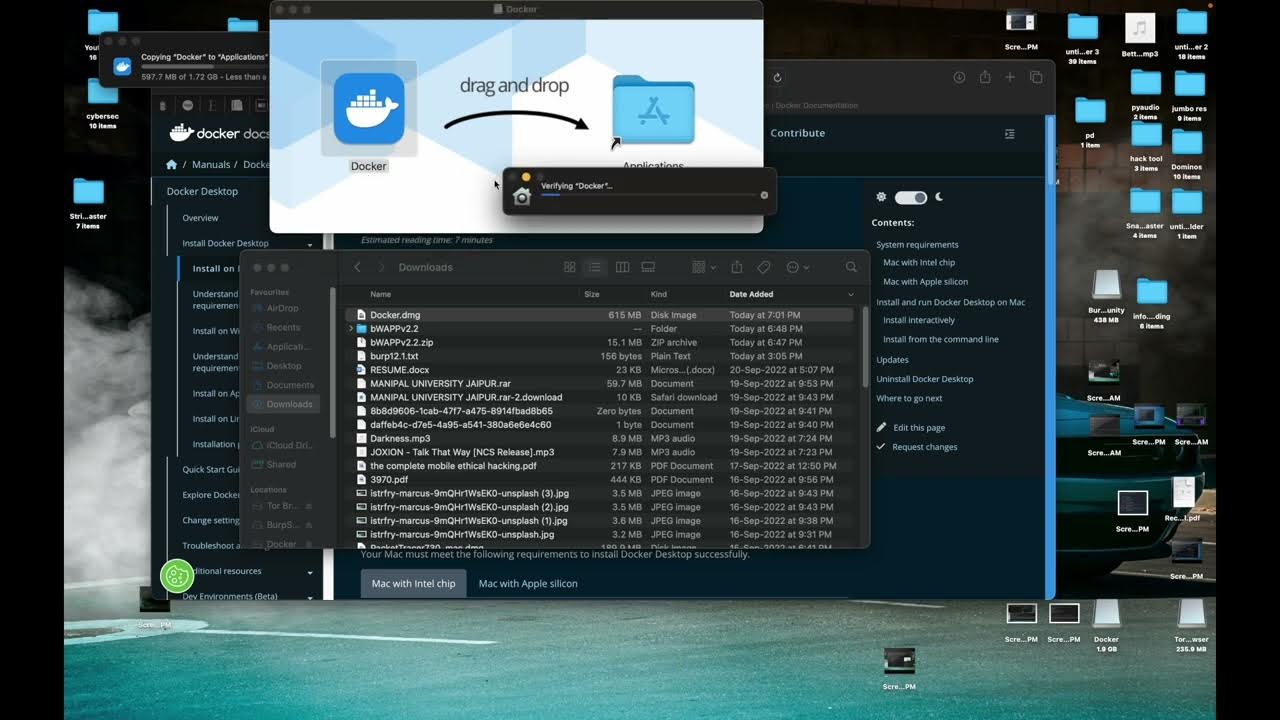Install docs docker in mac m1 apple silicon chip hacker youtube