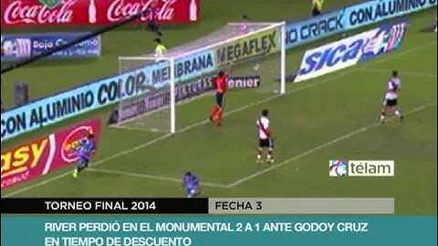 River cayó de manera agónica ante Godoy Cruz en el Monumental