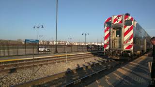 Metra | An Inbound MDN Train Arrives At Grayslake Station and I walk over to board