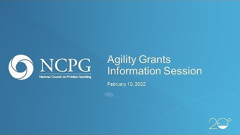 Agility Grants: Application Information Session (Feb 2022)