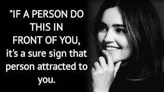 4 Sure signs that the person Attracted to you | Psychological facts about attraction & love | Quotes