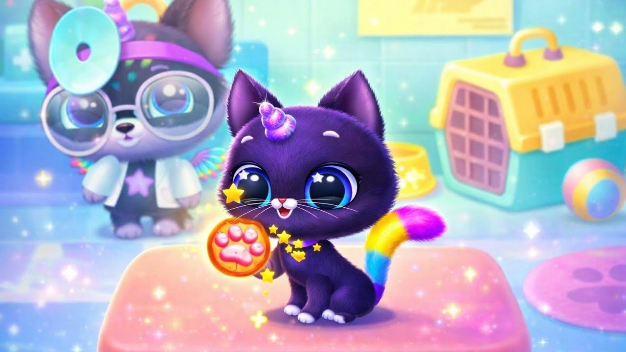 🌟 Adorable Unicorn Kitty Checkup! | Fluvsies academy Tutotoons games 