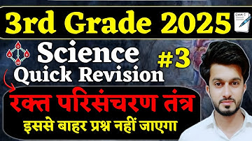 3rd Grade Science | Blood Circulatory System 100 Most imp. Questions | Easy Science | Sajid Sir REET