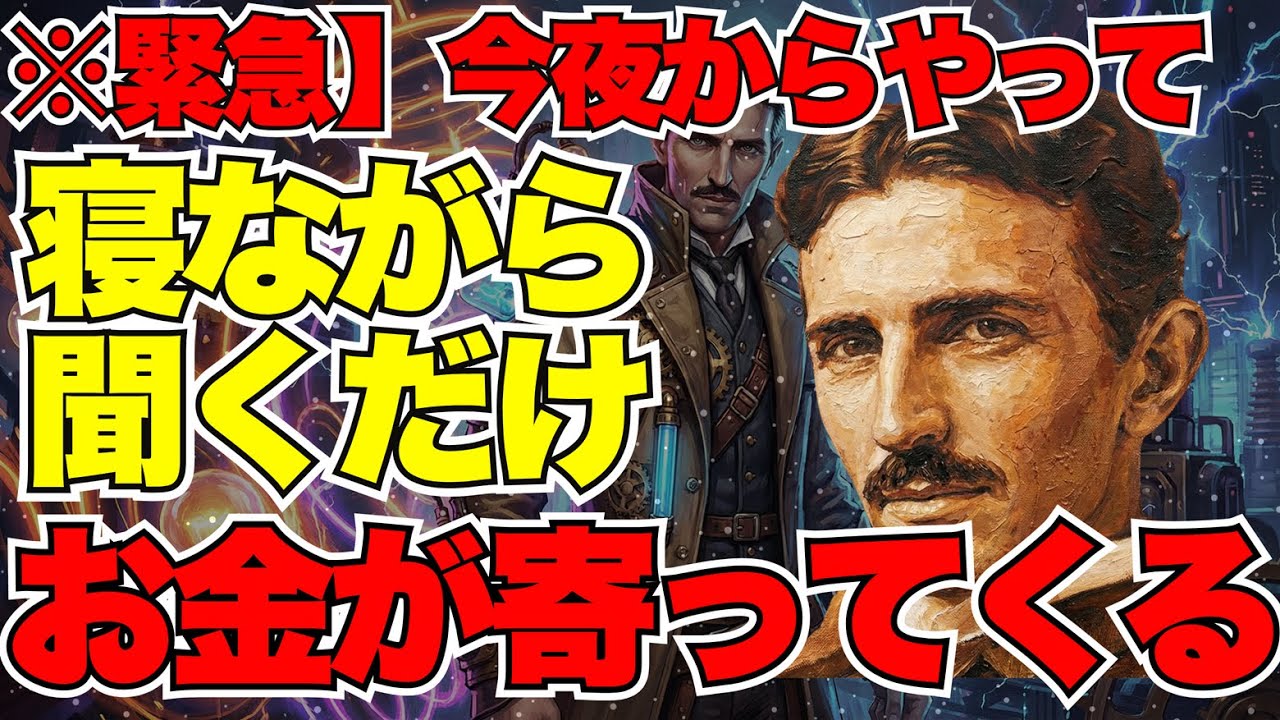 【※99％は知らない】寝る直前3分、これを聴くだけで潜在意識が書き換わる。宇宙が勝手に願いを叶える「夜の儀式」｜成功哲学｜教訓｜名言｜偉人の言葉｜ニコラ・テスラ