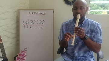 F major scale Tutorial on the Recorder (Tutorial)