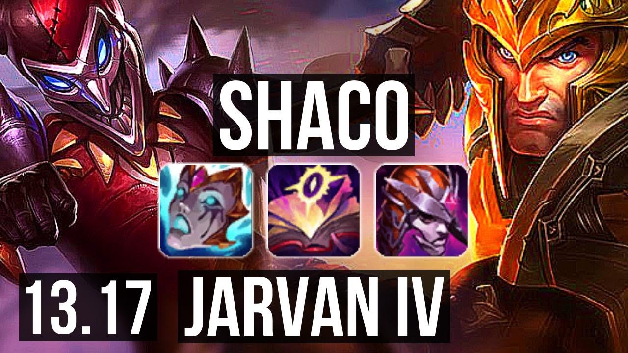 SHACO vs JARVAN IV (JNG) | 4.5M mastery, 6/1/14, 2000+ games | EUW Grandmaster | 13.17