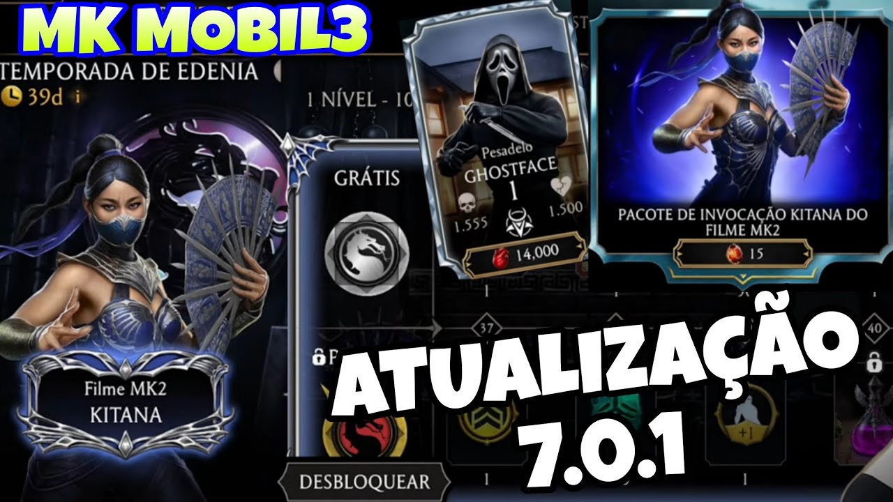 Conferindo Tudo Sobre a Atualização 7.0.1 e Comprando o Novo Pacote da Kitana MK2 no MK Mobile