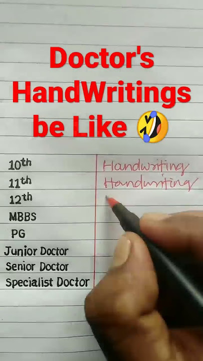 Doctor's Handwritings || Amusing Handwriting ||