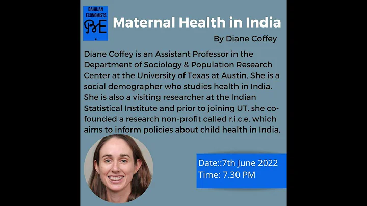 BE Health Conference | Prof. Diane Coffey