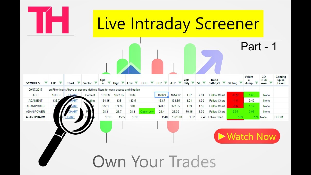 Real Time Intraday Stock Charts