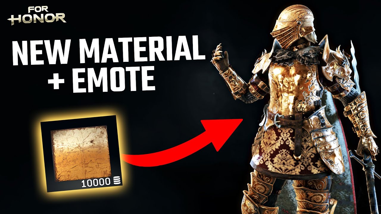NEW MATERIAL + Emote & More For Honor YouTube