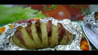 Картошка гармошка | Сытные гармошки из молодой картошки Картошка гармошка | Сытные гармошки из молодой картошки