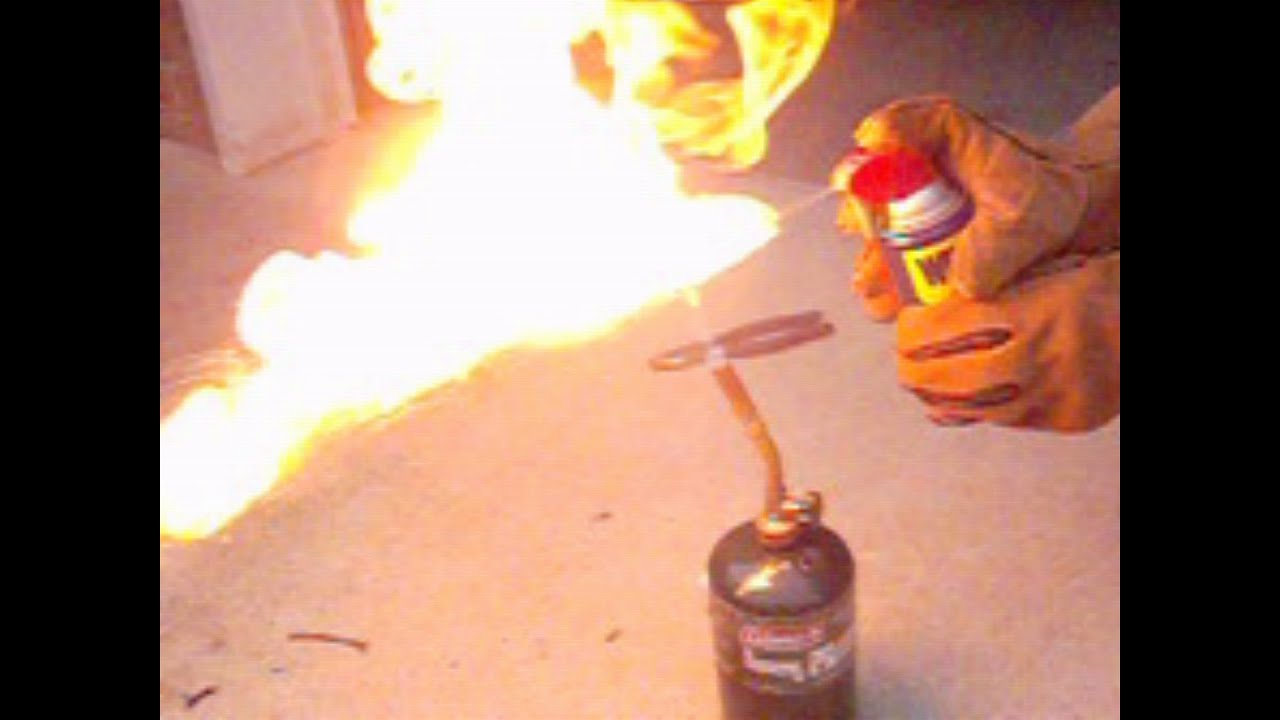 WD40 flame thrower YouTube