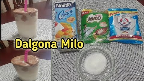 Dalgona Milo without mixer/ my own version/ lei zel