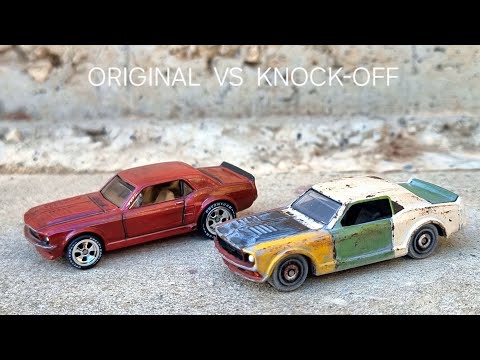 Customising two 1:64 '67 Ford Mustangs