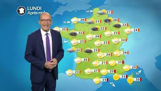 Weather forecast for Monday, August 31, 2026