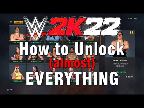 WWE 2K22 How to Unlock (almost) Everything Tutorial