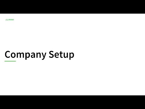 Company Setup Screen