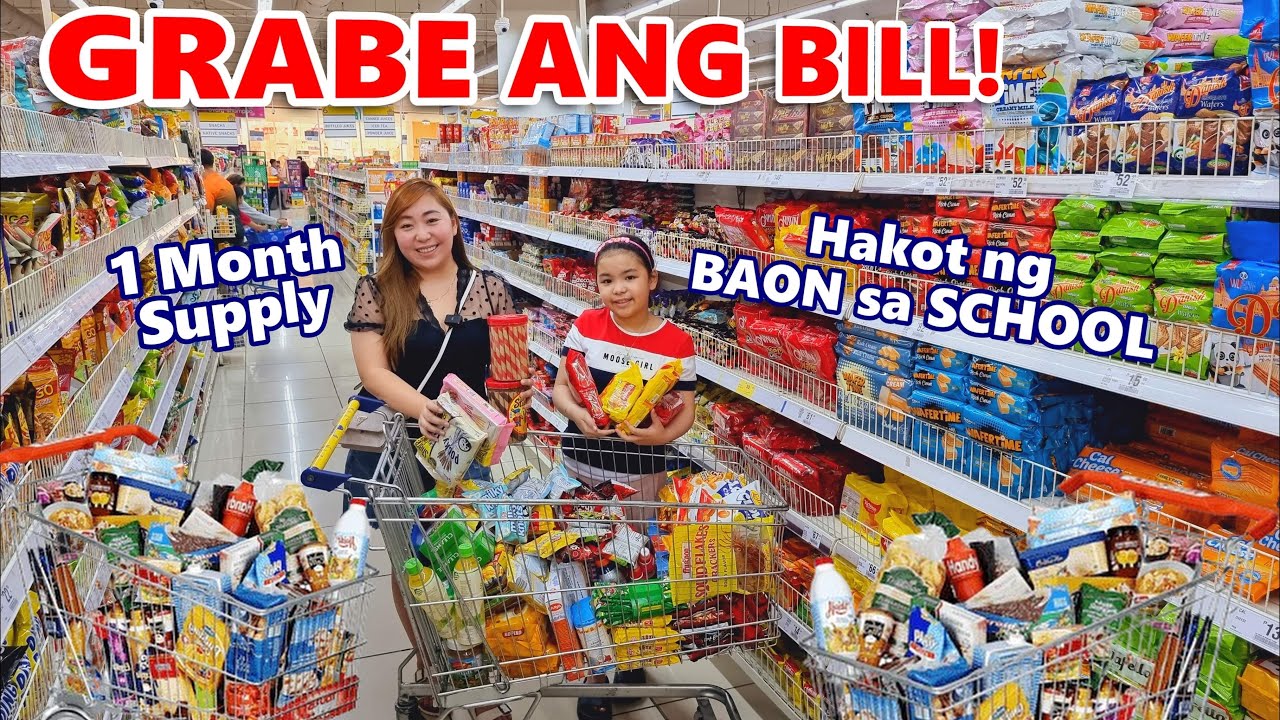 Hakot Ng Baon Sa School! Puno Na Naman Ang Pantry & Ref | Shopping Tayo, Grabe ang Bill!