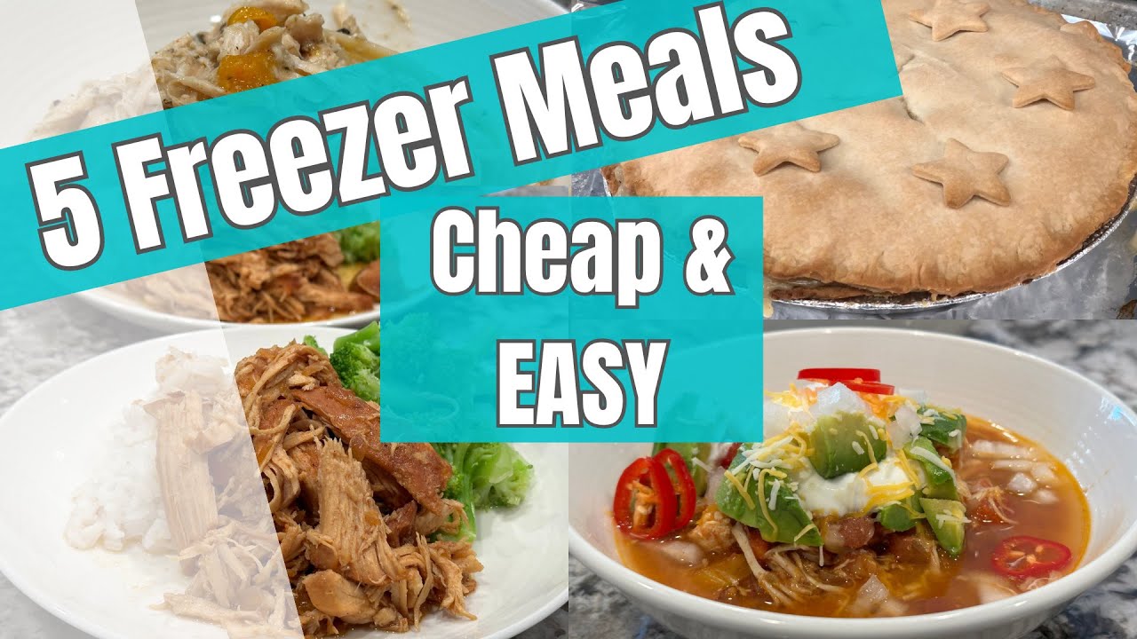 5 Cheap and EASY Freezer Meals | Budget Friendly Dinners | Fast and ...