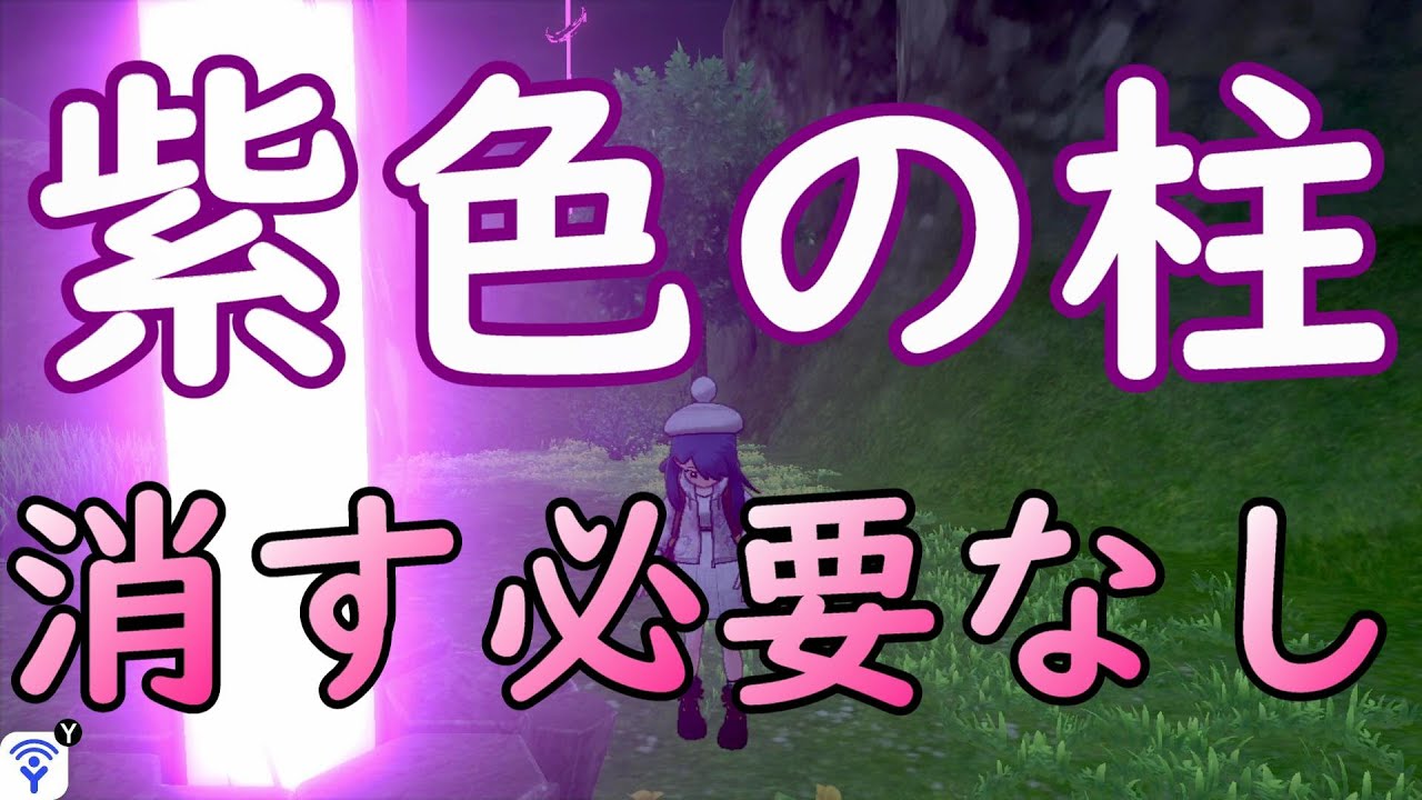 ポケモン剣盾 巣穴厳選時 紫色の柱はわざわざ消さないでok 豆知識 Youtube