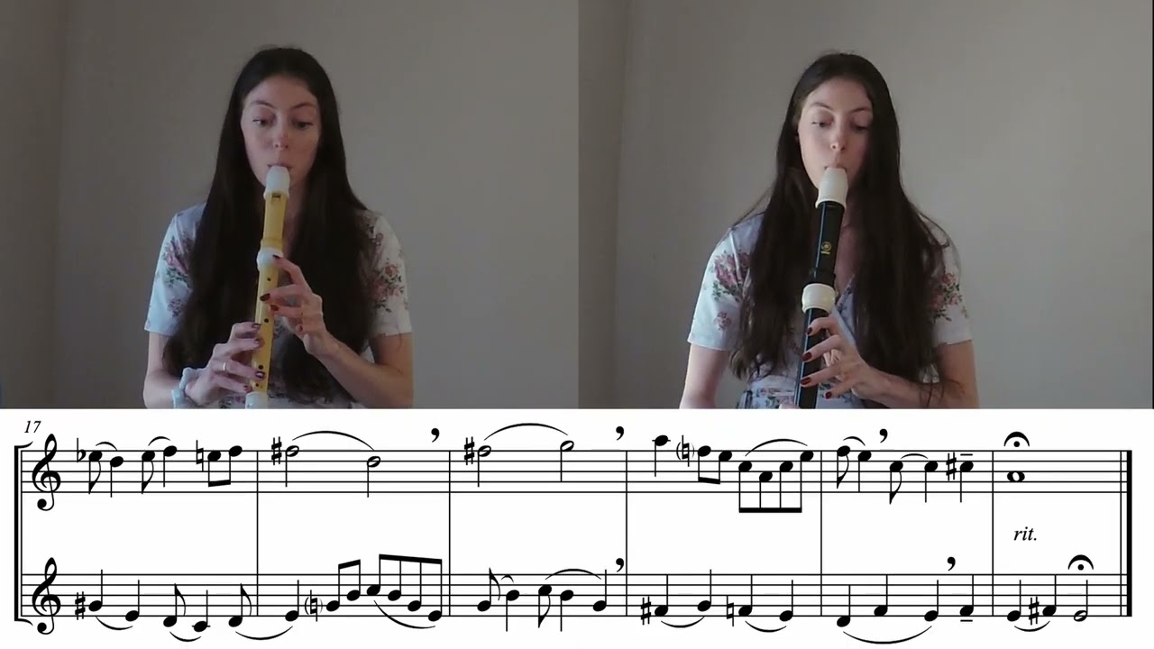 Duet No. 4 for Alto and Tenor Recorder - Hazlerig