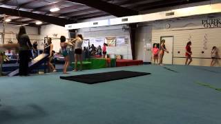 Round off to side flip