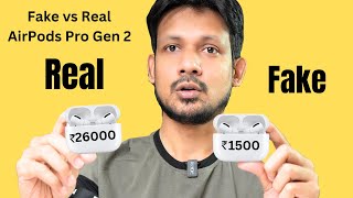 Real vs Fake AirPods Pro Gen 2 | AirPods Pro 2 Original vs Fake Hindi | Perfect Clone  buyer beware