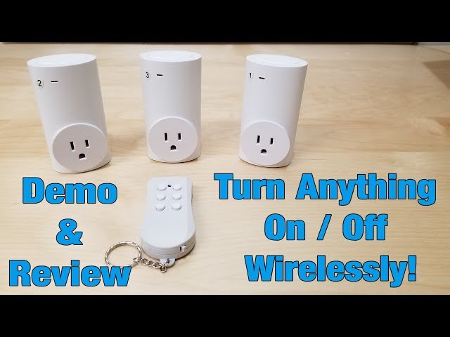 Wireless Remote Electrical Outlet Plug by Lopoo - Demo & Review 