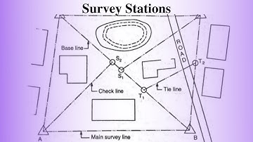 Survey Stations # Main Station # Tie Station # Check Line # Base Line.
