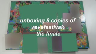 unboxing 8 copies of red velvet; revefestival the finale (luck???)