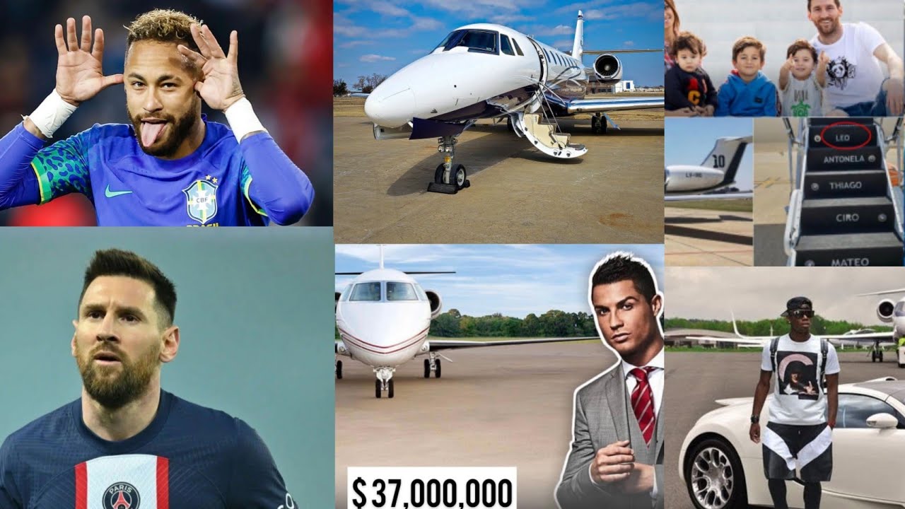 TOP 5 EXPENSIVE PRIVATE JET OWNED BY FOOTBALLERS⚽in 2023💥RONALDOMESSI