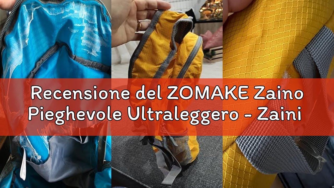 Recensione del ZOMAKE Zaino Pieghevole Ultraleggero - Zaini Ripiegabile Zainetto Piccolo 20L,Packabl