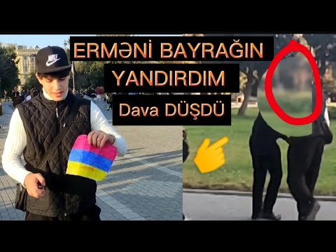 ZƏFƏR GÜNÜ ERMƏNİ BAYRAĞIN YANDIRDIM - DAVA DÜŞDÜ (QALMAQAL)