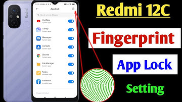 redmi 12c fingerprint app lock / redmi 12c me app me fingerprint lock Kaise lagaye / redmi 12c