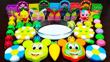 Mixing Random Things Into Glossy Slime ! Most Satisfying Slime Video !! Alex slime !!