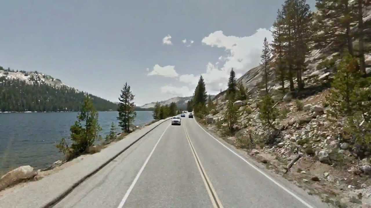 Google streetview timelapse. Tioga Road (Yosemite National Park