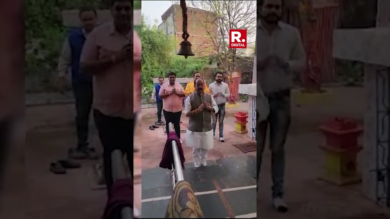 BJP State President Arun Sao Seeks  Blessings Before Vote Counting Begins