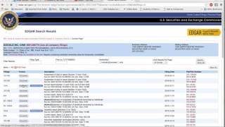 SEC Company Filings Form 10 K