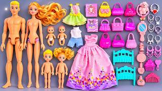 10 Minutes Satisfying with Unboxing Barbie Family Playset, Cute Doll Toys ASMR | Review Toys