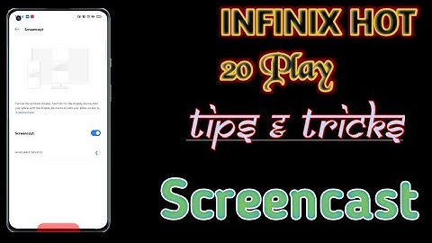 INFINIX 🔥 Hot 20 play 📱 phone setting setup 👉Screencast