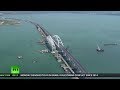 Russia connects mainland with Crimea, opening Europe’s longest bridge