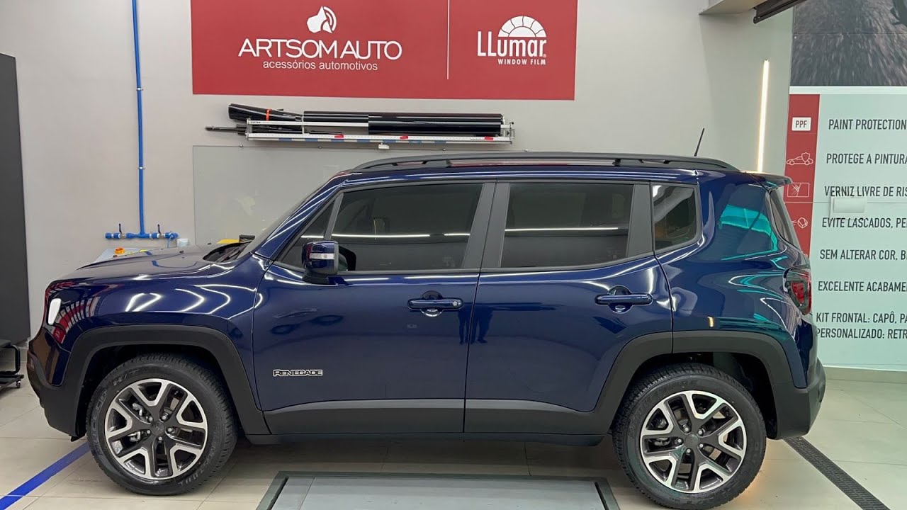 Jeep Renegade 2022 - Pelicula Segurança + Redução de Calor LLumar - ArtsomAuto