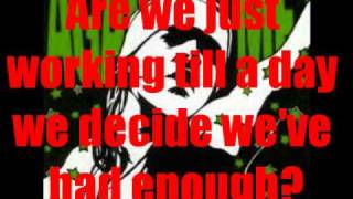 Video thumbnail of "Against Me! - Jordan's First Choice (Lyrics on Screen)"