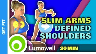 Slim Arms And Defined Shoulders At Home - With Weights